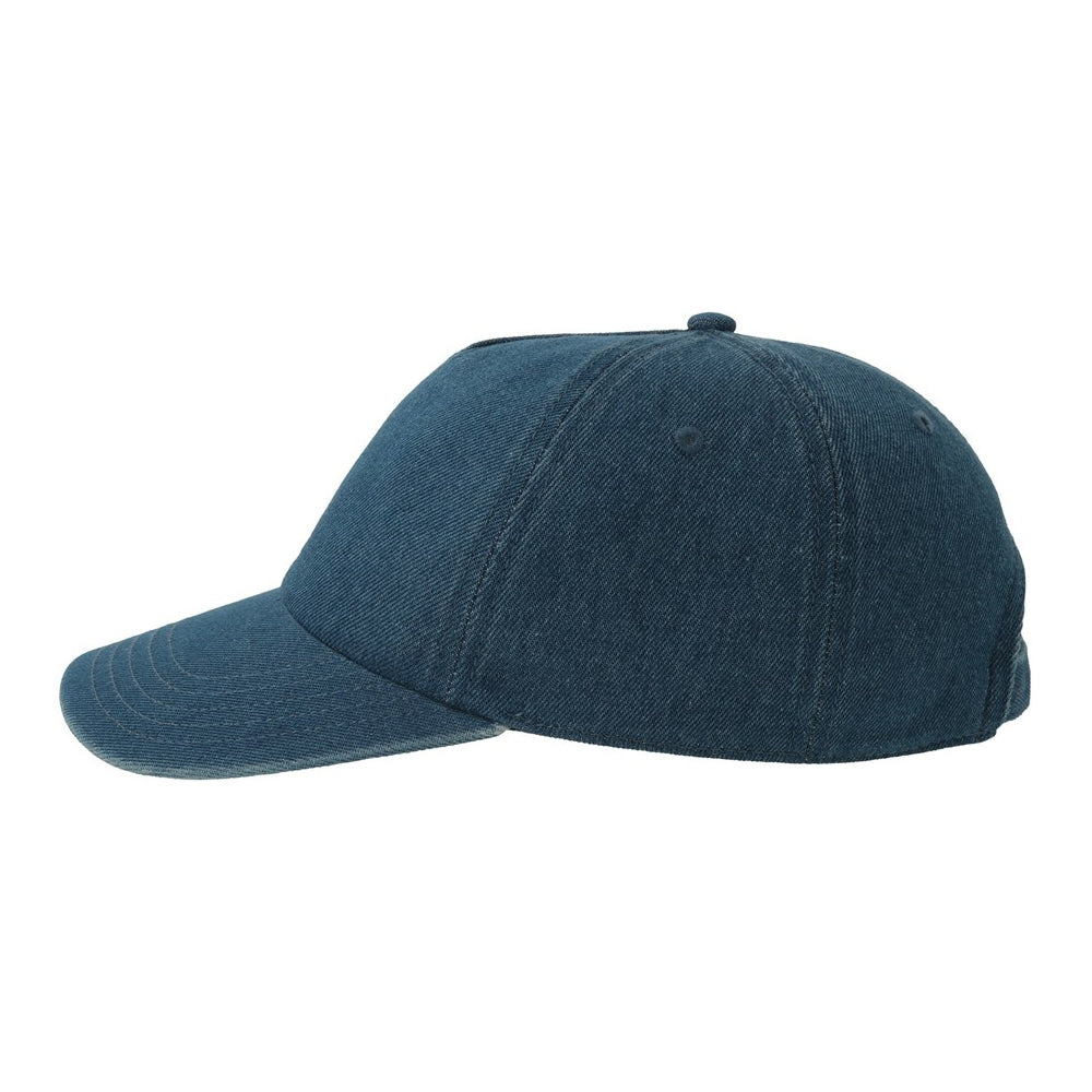 Denim - Side - Atlantis Unisex Adult 5 Panel Unstructured Cap