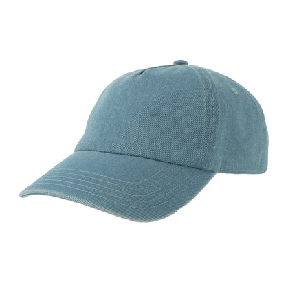 Light Denim - Front - Atlantis Unisex Adult 5 Panel Unstructured Cap