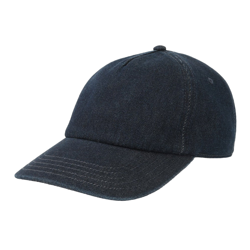 Dark Denim - Front - Atlantis Unisex Adult 5 Panel Unstructured Cap