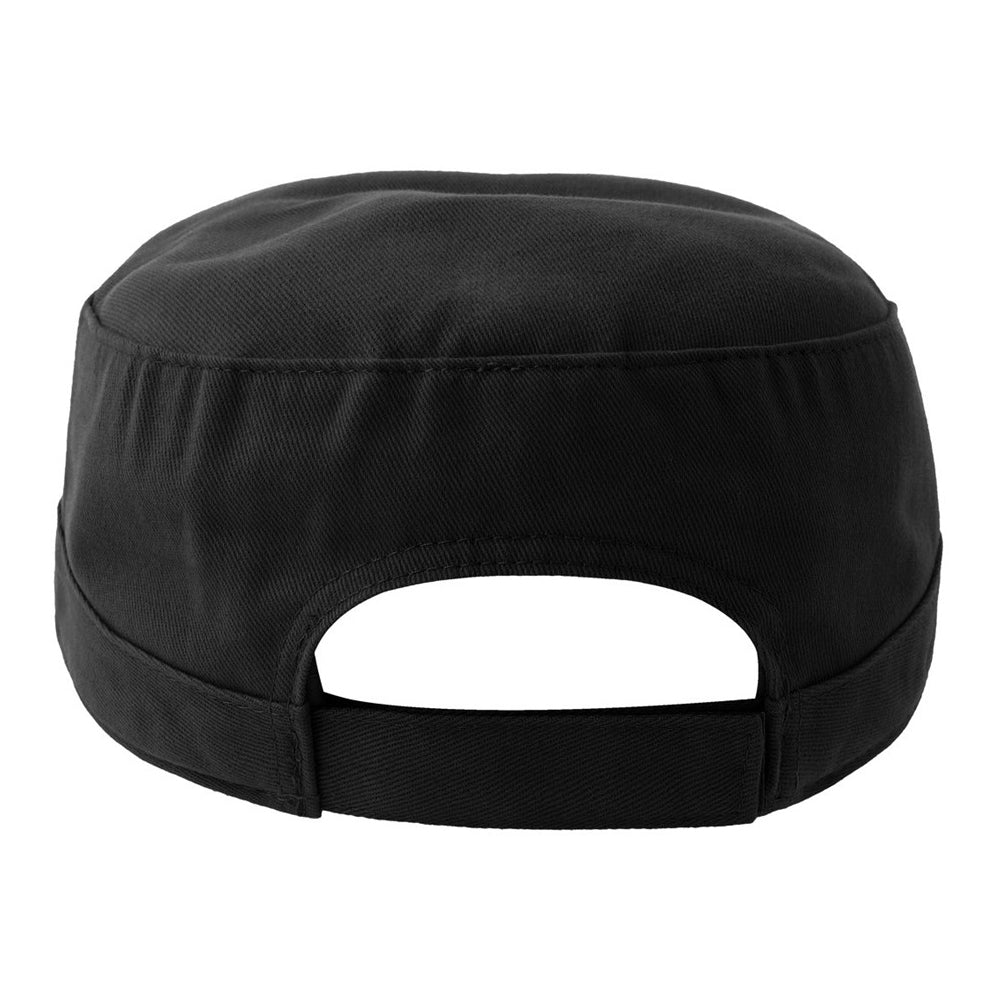 Black - Back - Atlantis Unisex Adult Tank S Curved Organic Unstructured Cap
