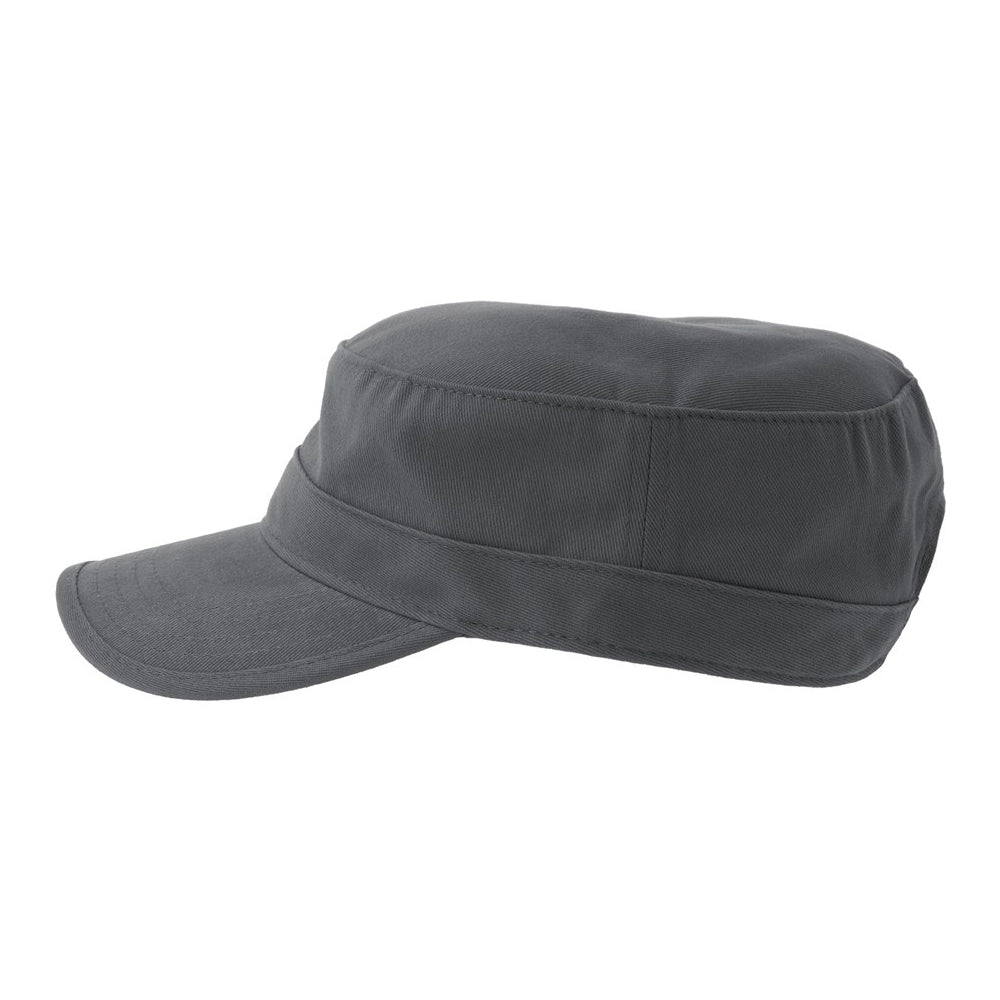 Dark Grey - Side - Atlantis Unisex Adult Tank S Curved Organic Unstructured Cap