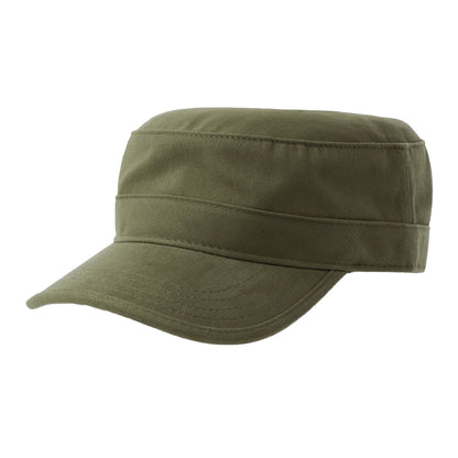 Olive - Front - Atlantis Unisex Adult Tank S Curved Organic Unstructured Cap