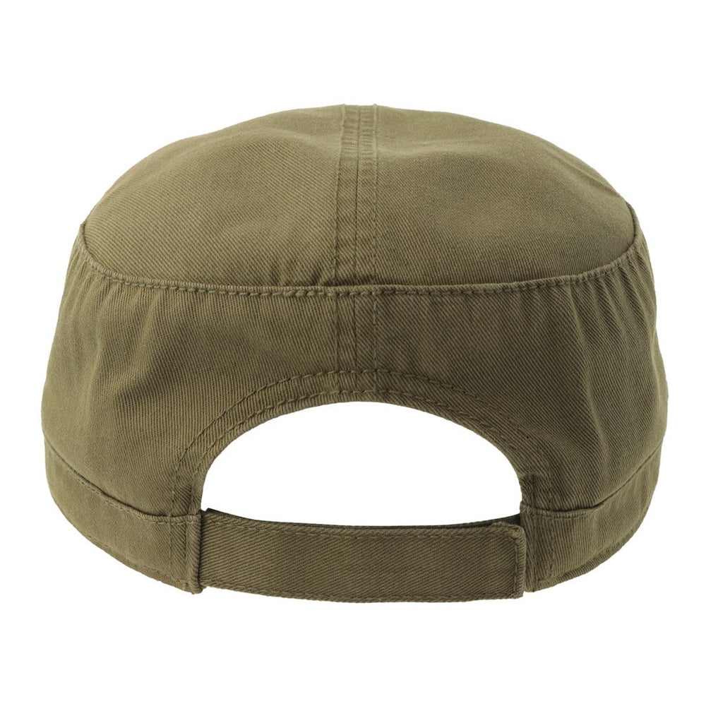 Olive - Back - Atlantis Unisex Adult Curved Organic Unstructured Cap