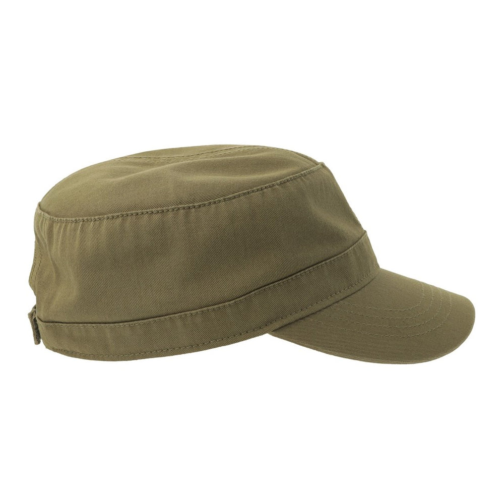 Olive - Lifestyle - Atlantis Unisex Adult Curved Organic Unstructured Cap