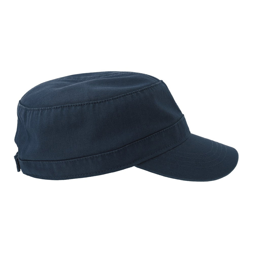 Navy - Lifestyle - Atlantis Unisex Adult Curved Organic Unstructured Cap