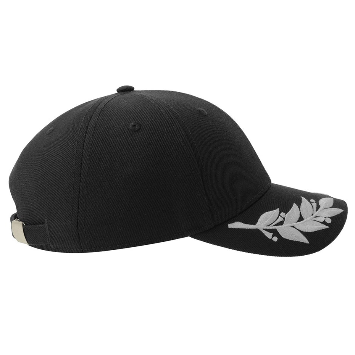 Black - Back - Atlantis Unisex Adult Winner S 6 Panel Structured Baseball Cap