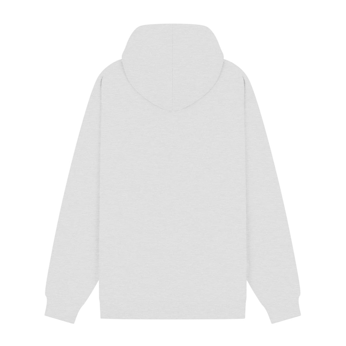 Ash Grey - Back - Casual Classics Unisex Adult Core Combed Cotton Hoodie