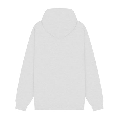 Ash Grey - Back - Casual Classics Unisex Adult Core Combed Cotton Hoodie