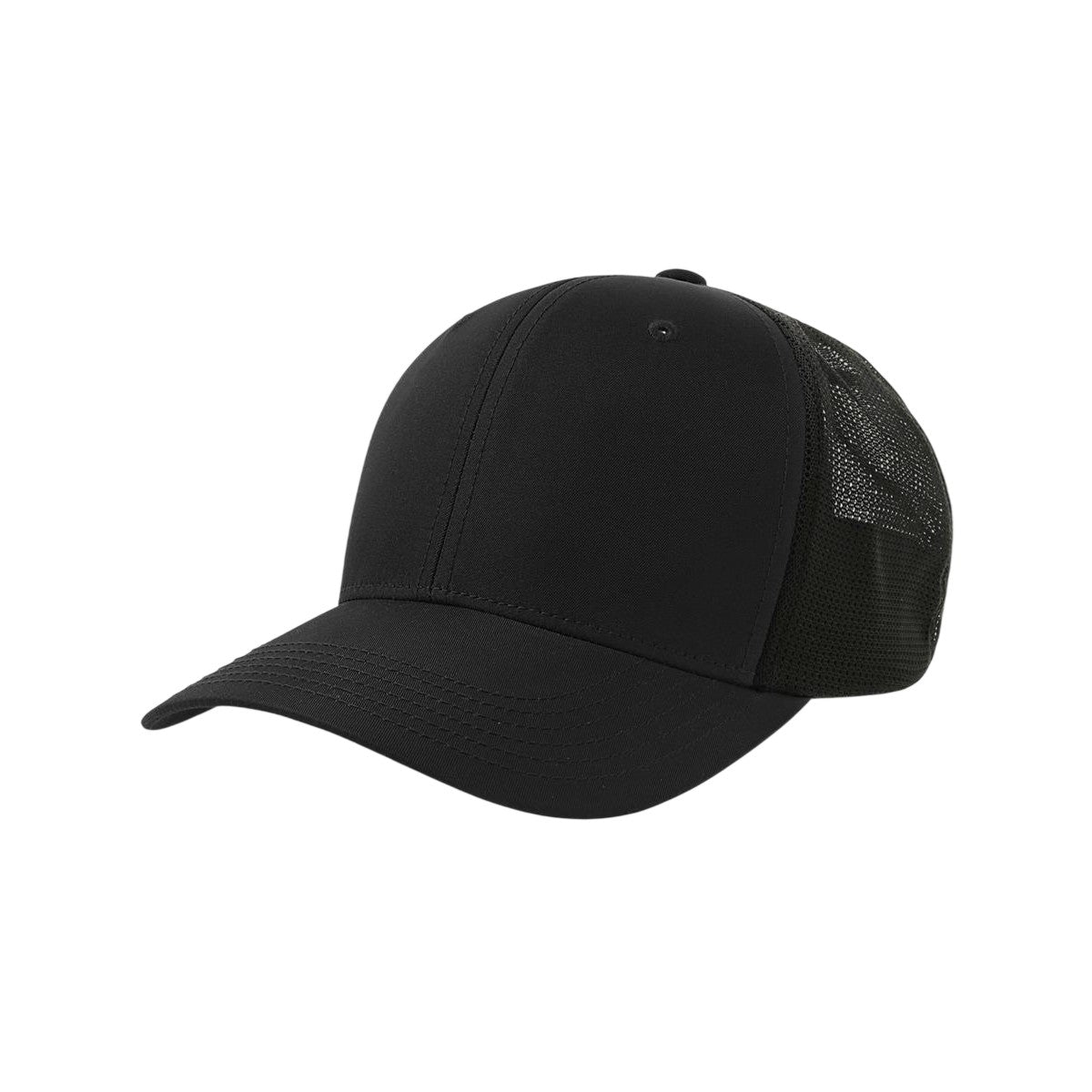 Black - Side - Atlantis Unisex Adult Acnila Trucker Cap