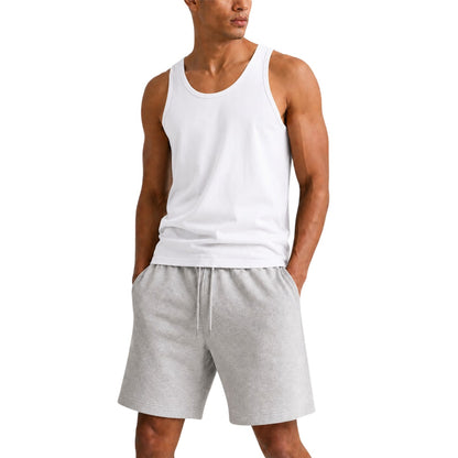 White - Front - Casual Classics Mens Combed Cotton Regular T-Shirt