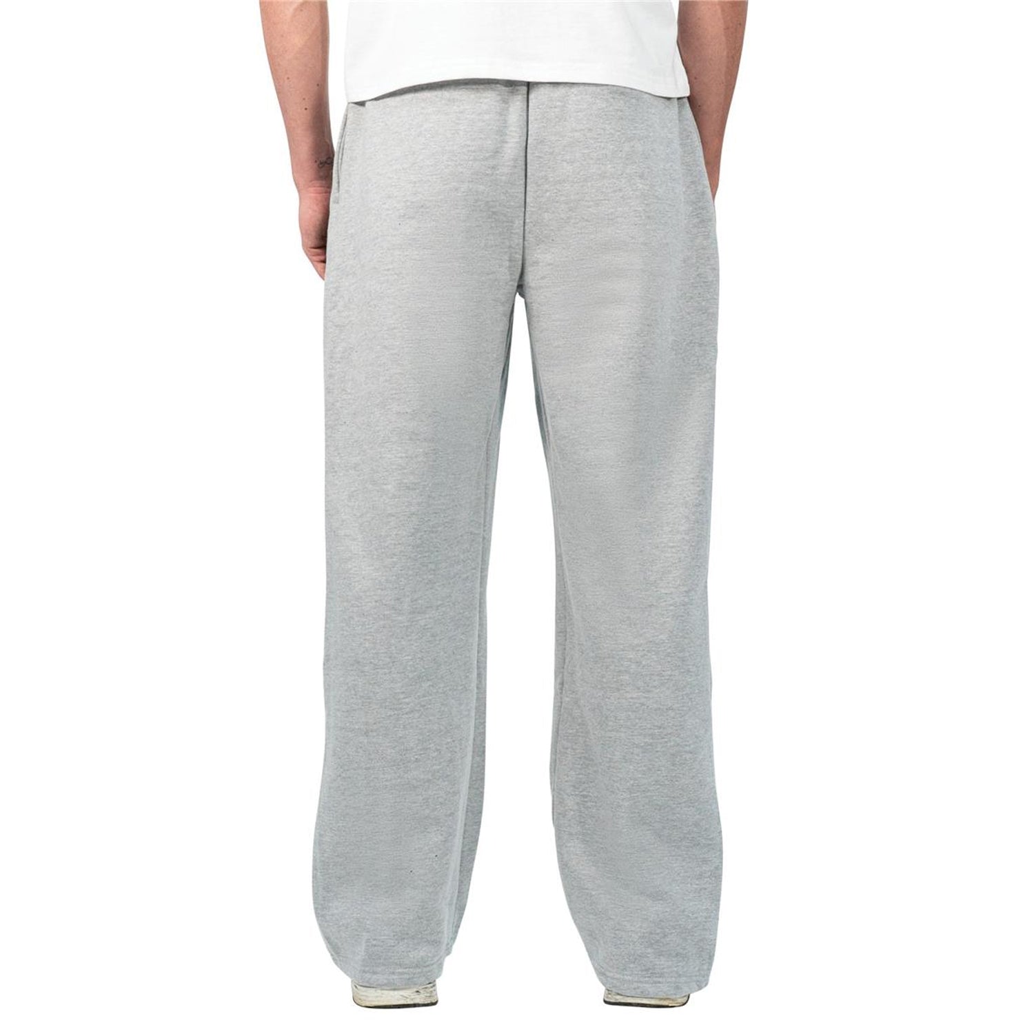Ash Grey - Back - Casual Classics Unisex Adult Loose Fit Jogging Bottoms