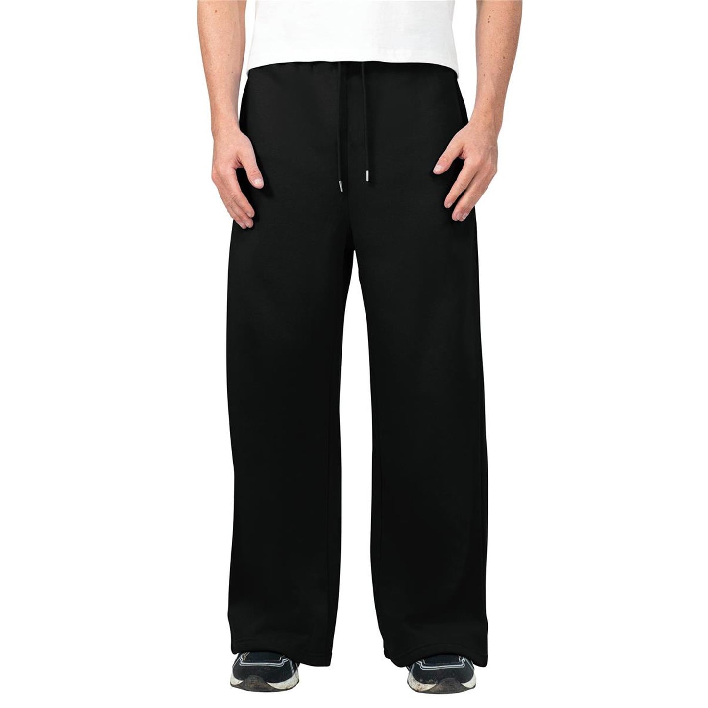 Black - Front - Casual Classics Unisex Adult Loose Fit Jogging Bottoms