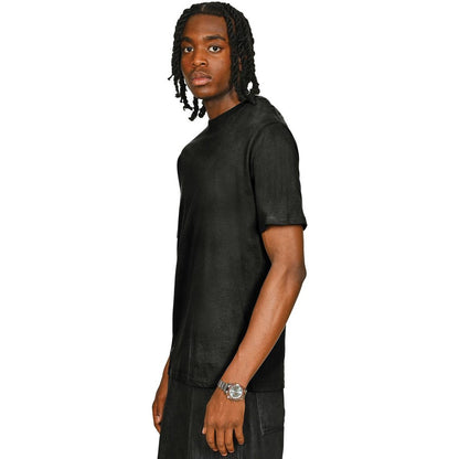 Acid Black - Side - Casual Classics Unisex Adult Combed Cotton Regular T-Shirt