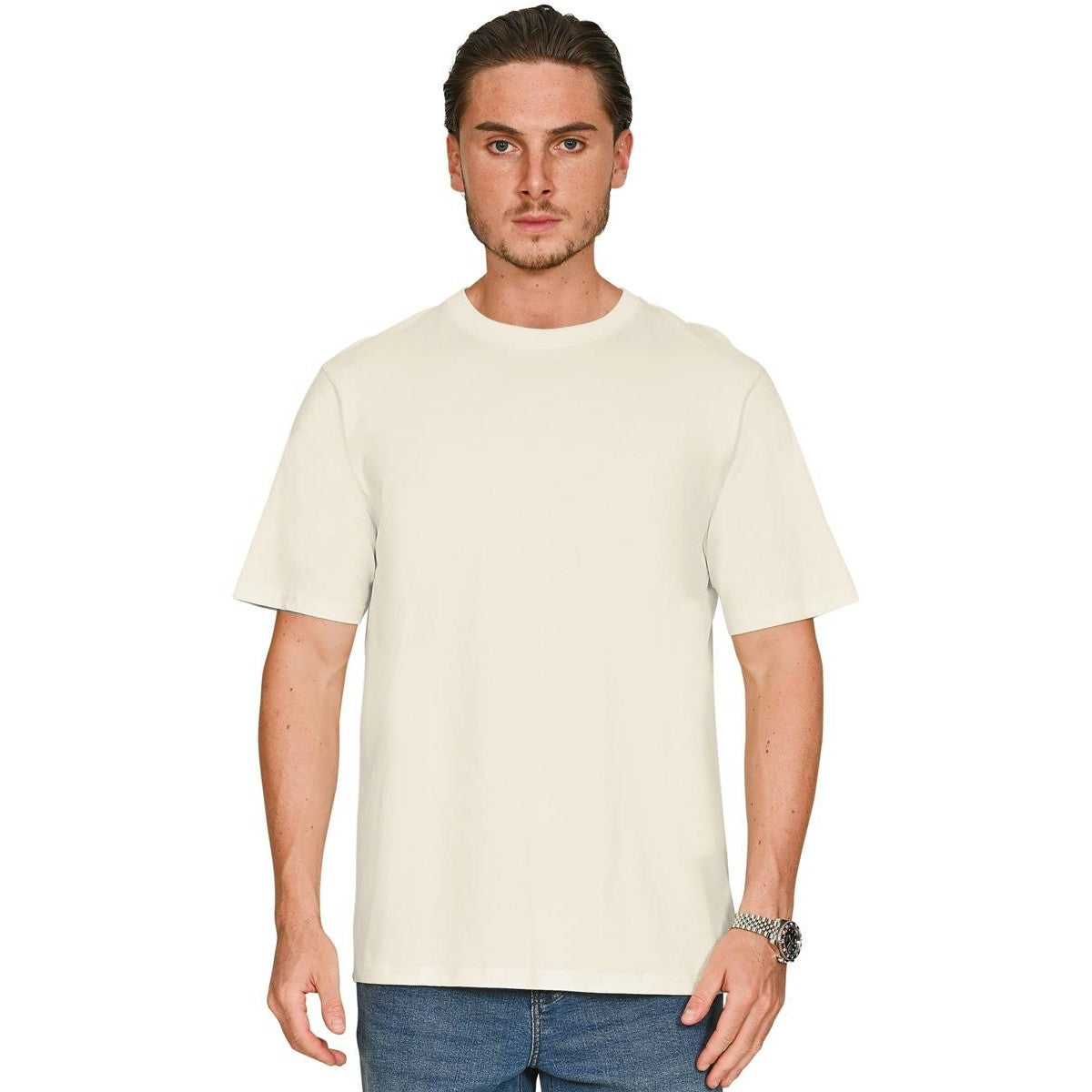 Acid Charcoal - Front - Casual Classics Unisex Adult Combed Cotton Regular T-Shirt