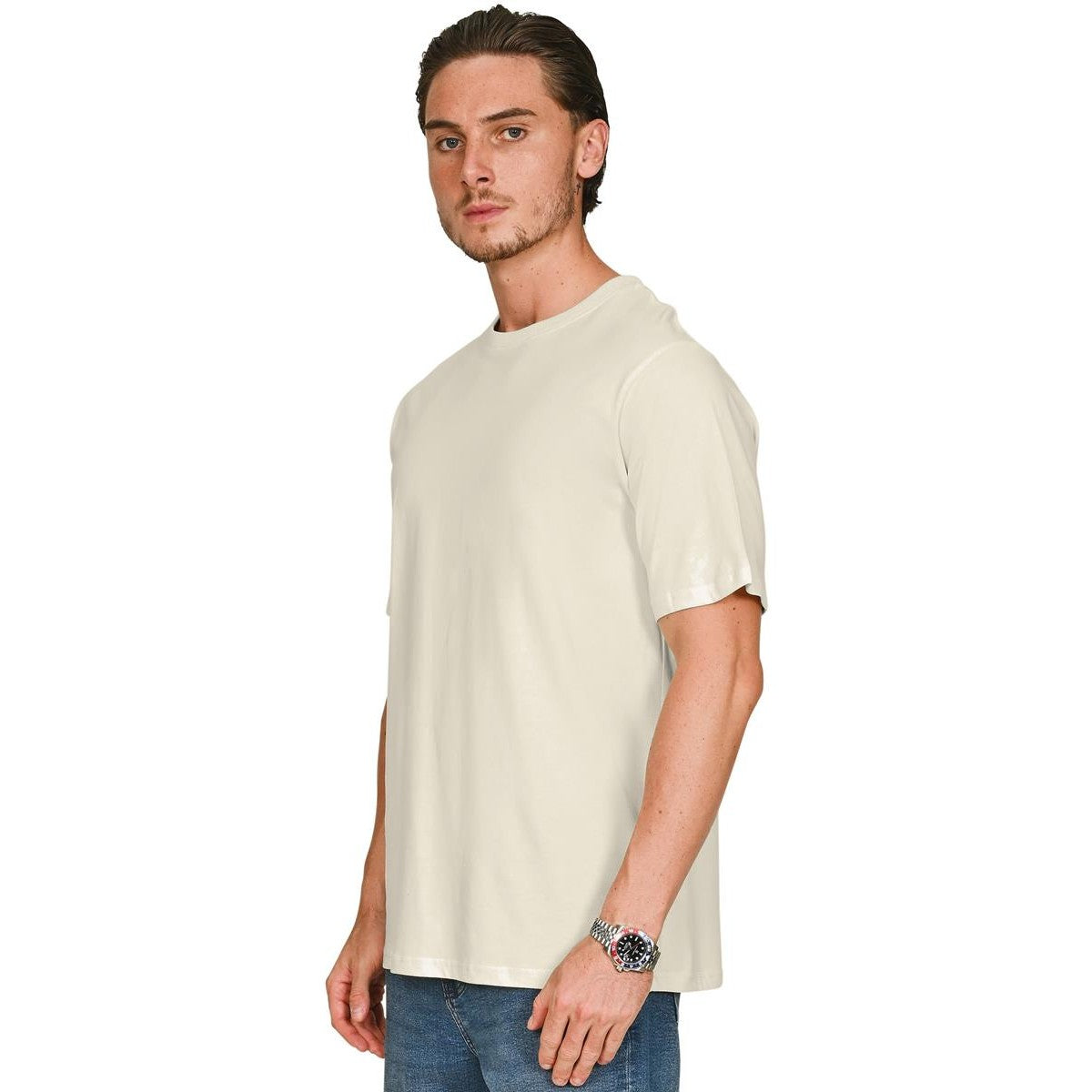 Acid Charcoal - Side - Casual Classics Unisex Adult Combed Cotton Regular T-Shirt