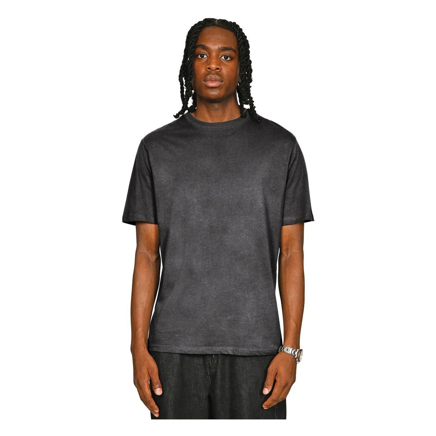 White Faded - Front - Casual Classics Unisex Adult Combed Cotton Regular T-Shirt