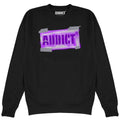Black - Front - Addict Unisex Adult Graffiti Sweatshirt