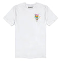 White - Front - Addict Unisex Adult Retro Summer T-Shirt