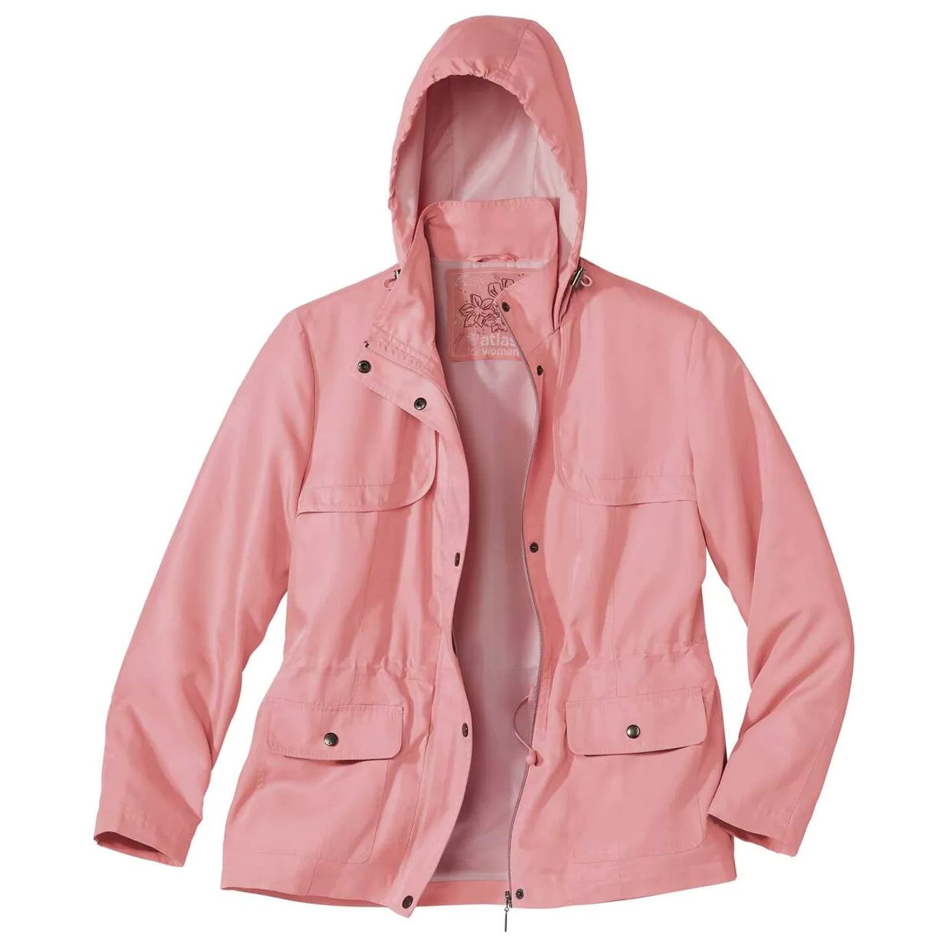 Pink - Front - Atlas for Women Womens-Ladies Lightweight Windbreaker