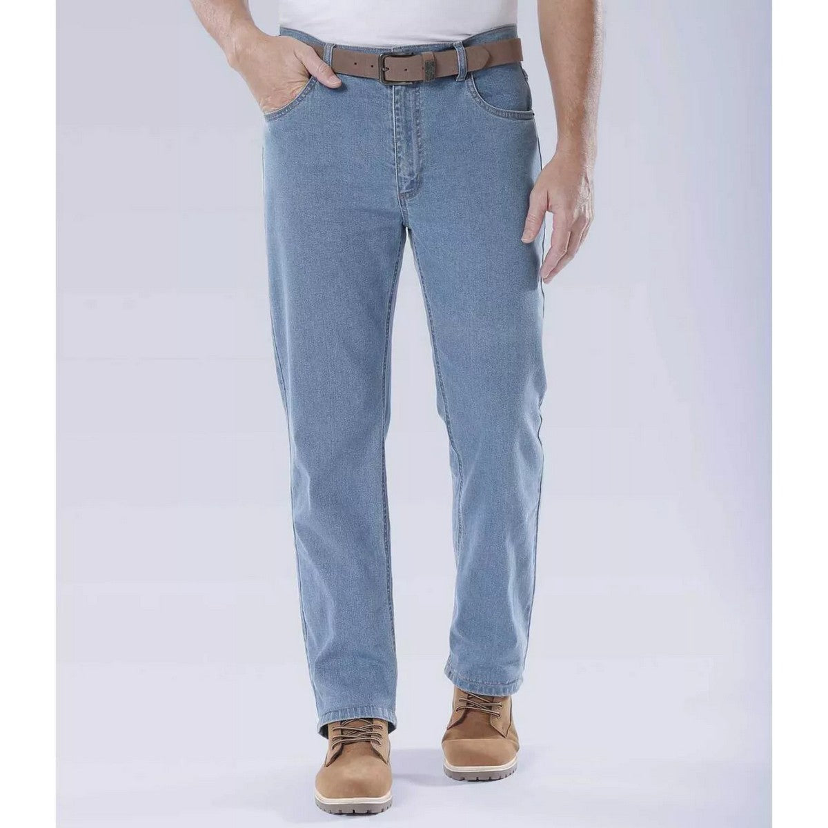 Blue - Lifestyle - Atlas For Men Mens Stretch Regular Jeans