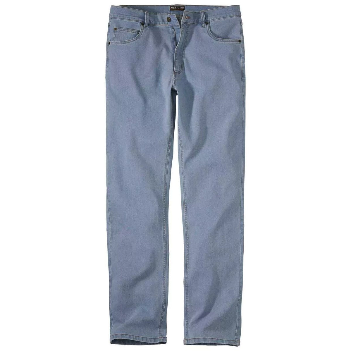 Blue - Front - Atlas For Men Mens Stretch Regular Jeans