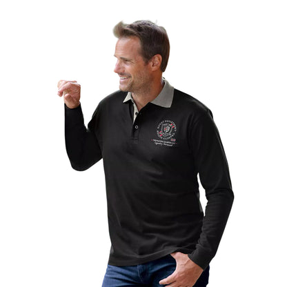Black-Burgundy-Navy Blue - Back - Atlas For Men Mens Classic Polo Shirt (Pack Of 3)