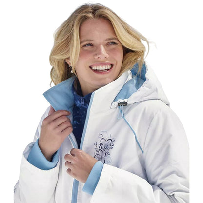 White - Back - Atlas for Women Womens-Ladies Fleece Lined Ski Jacket