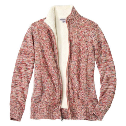 Pink - Front - Atlas for Women Womens-Ladies Knitted Jacket