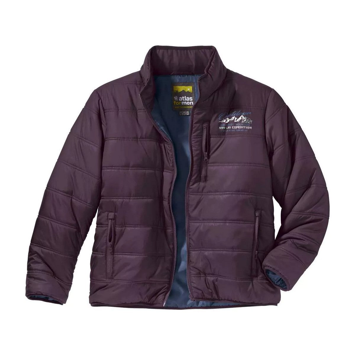 Burgundy - Front - Atlas For Men Mens Lightweight Puffer Jacket