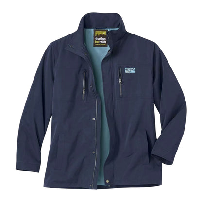 Navy - Front - Atlas For Men Mens Water Repellent Windbreaker