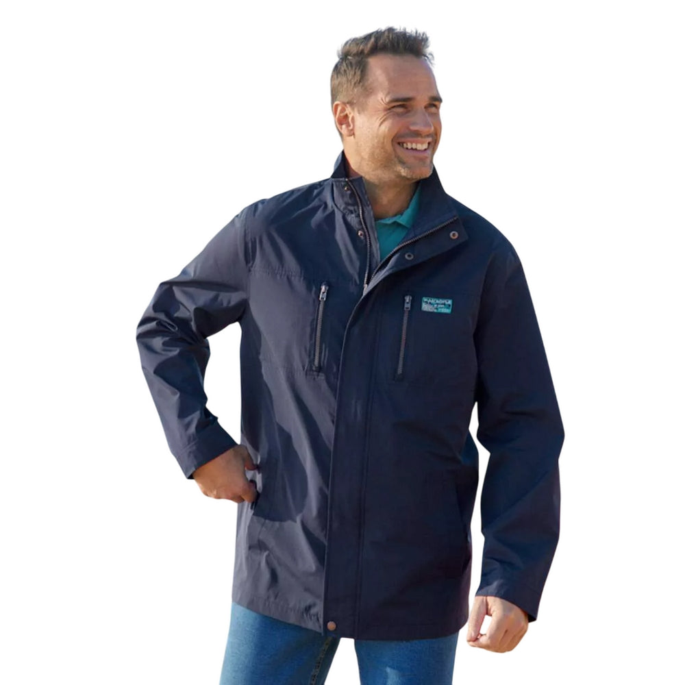 Navy - Back - Atlas For Men Mens Water Repellent Windbreaker