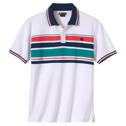 White - Front - Atlas For Men Mens Pique Polo Shirt