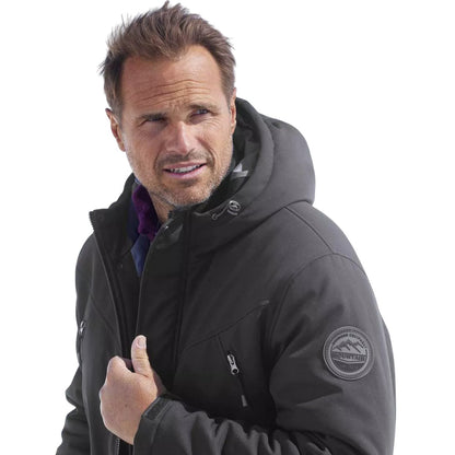 Black - Lifestyle - Atlas For Men Mens Softshell Hooded Parka