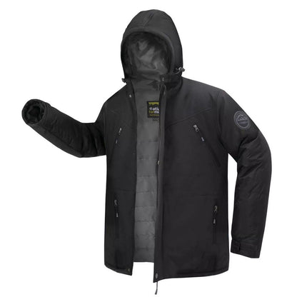 Black - Back - Atlas For Men Mens Softshell Hooded Parka