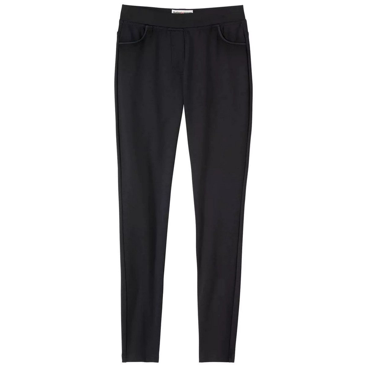 Black - Front - Atlas for Women Womens-Ladies Treggings