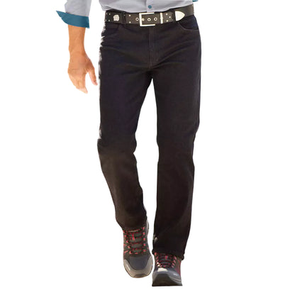 Black - Back - Atlas For Men Mens Stretch Jeans