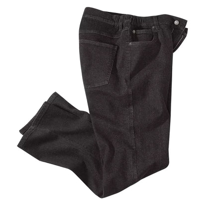 Black - Front - Atlas For Men Mens Stretch Jeans