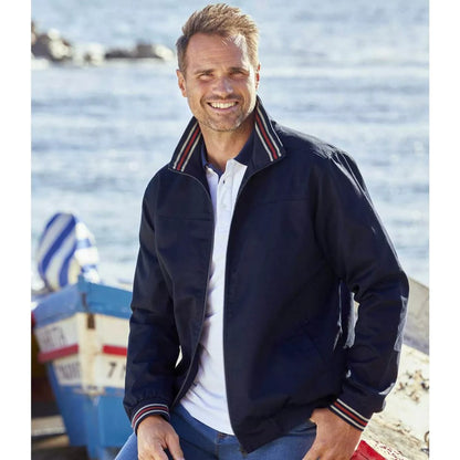 Navy - Back - Atlas For Men Mens Twill Jacket