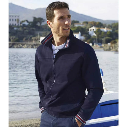 Navy - Side - Atlas For Men Mens Twill Jacket