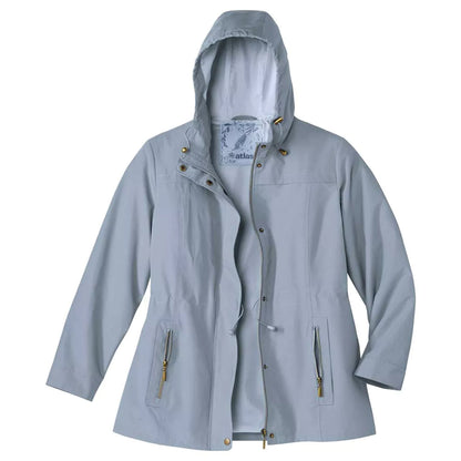 Blue - Front - Atlas for Women Womens-Ladies Water Repellent Windproof Parka