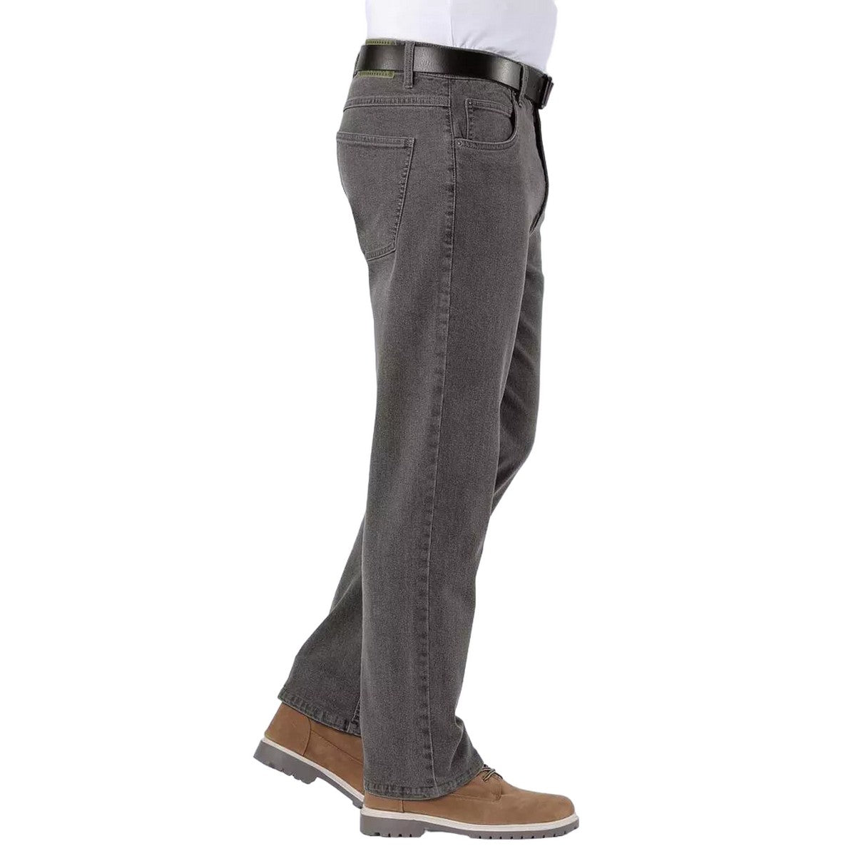 Grey - Back - Atlas For Men Mens Stretch Regular Jeans
