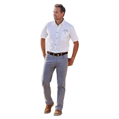 Grey - Back - Atlas For Men Mens Denim Jeans