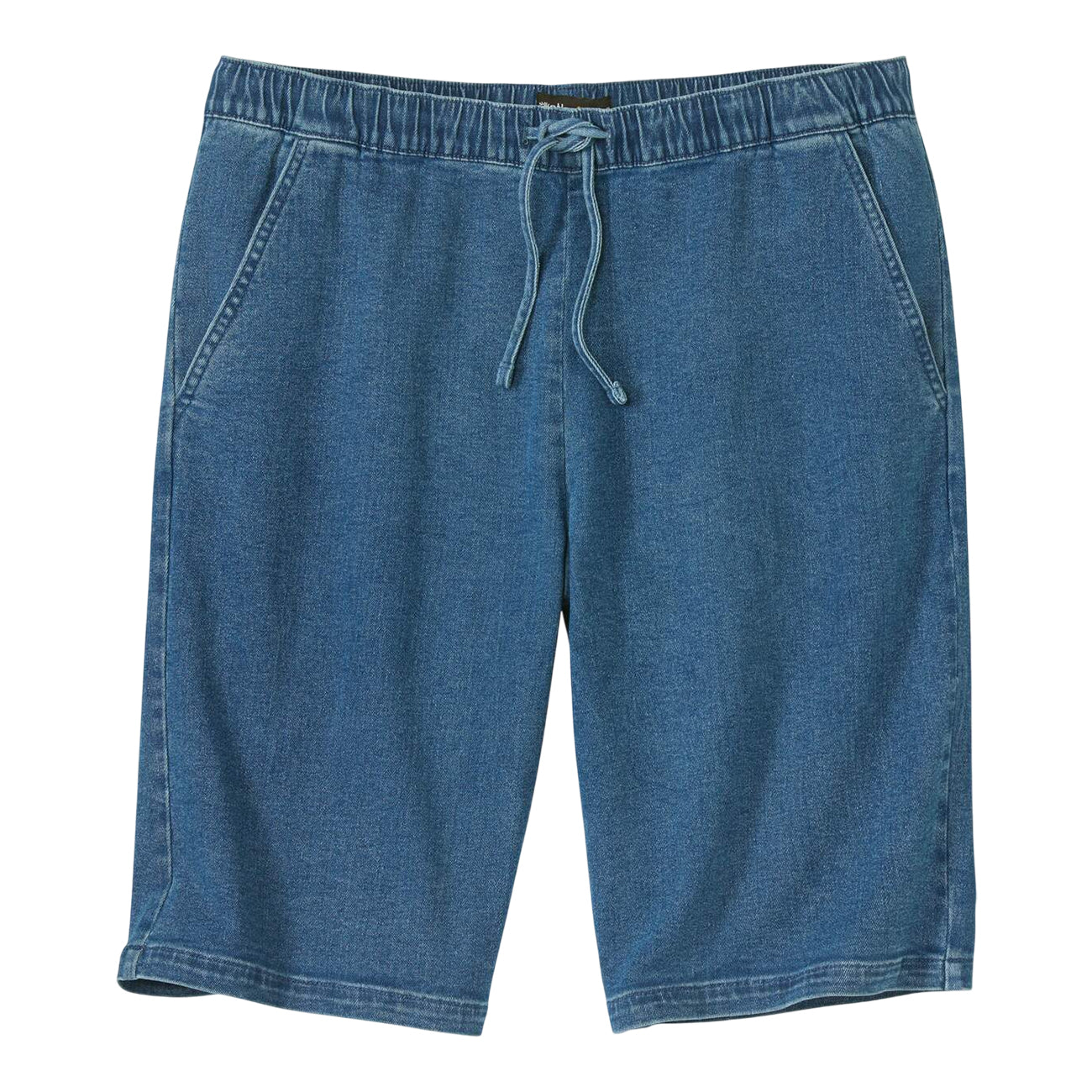 Blue - Front - Atlas For Men Mens Denim Stretch Casual Shorts