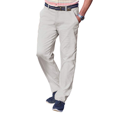 Grey - Back - Atlas For Men Mens Twill Stretch Chinos