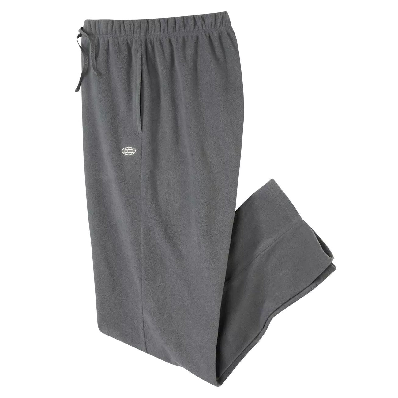 Grey - Front - Atlas For Men Mens Microfleece Elasticated Waist Jogging Bottoms