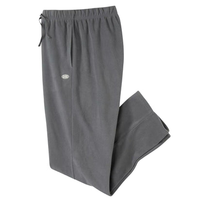 Grey - Front - Atlas For Men Mens Microfleece Elasticated Waist Jogging Bottoms