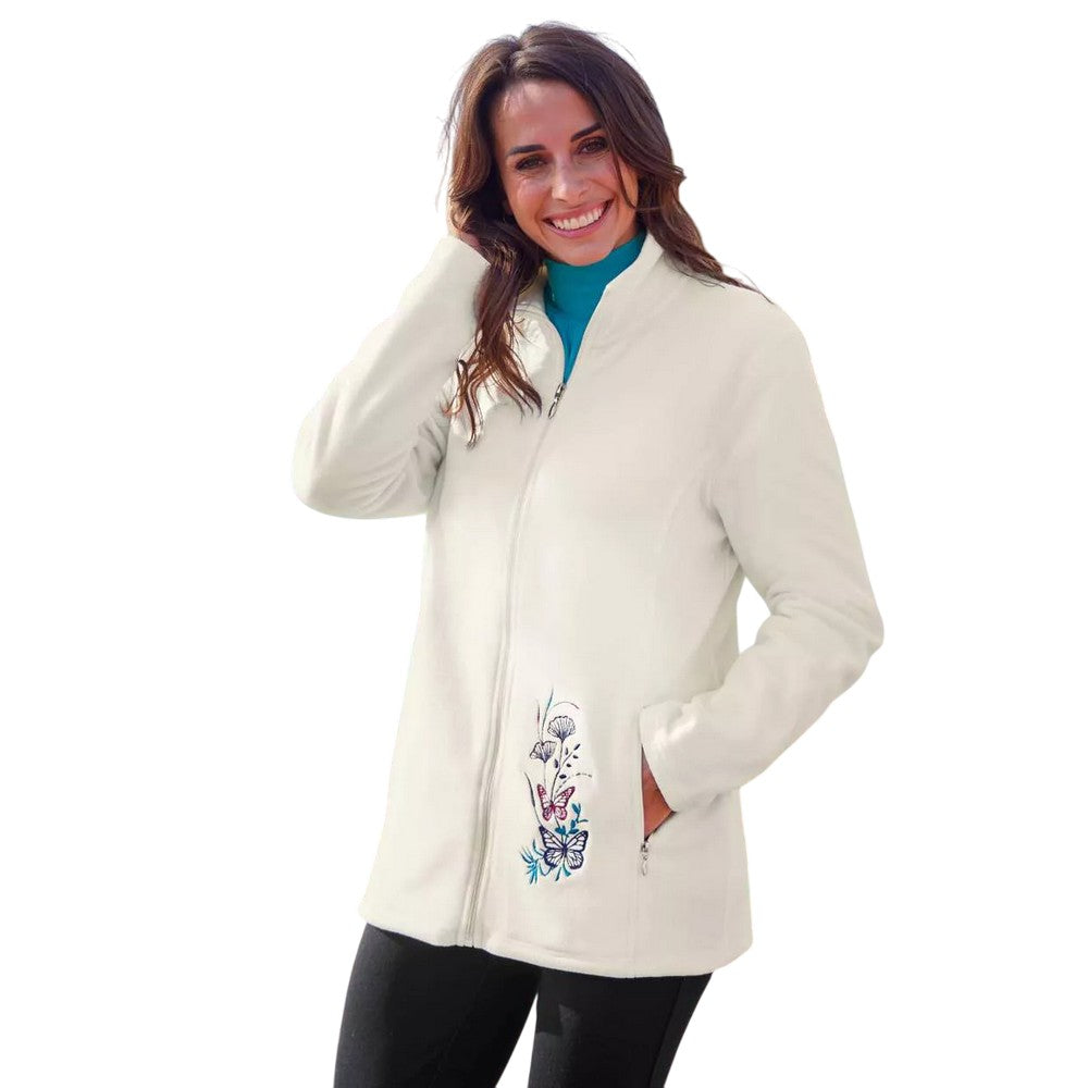 Mallard Blue-Ecru - Back - Atlas for Women Womens-Ladies Microfleece Jacket (Pack of 2)