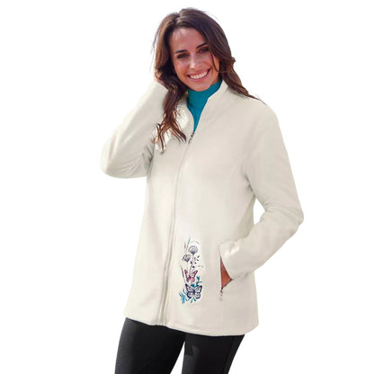 Mallard Blue-Ecru - Back - Atlas for Women Womens-Ladies Microfleece Jacket (Pack of 2)