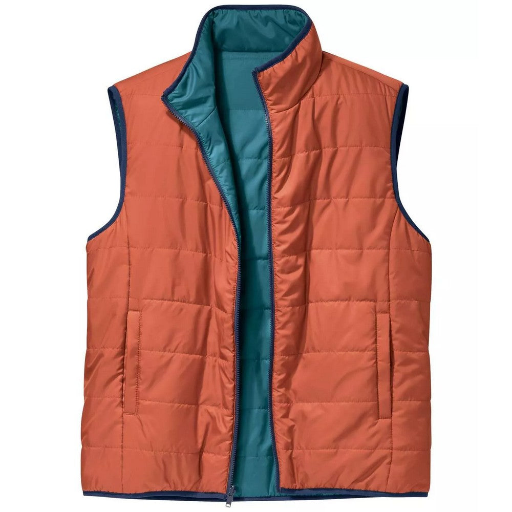 Pigeon Blue-Orange - Back - Atlas For Men Mens Reversible Padded Sleeveless Gilet