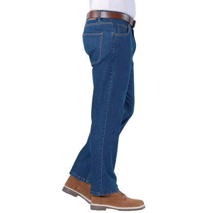 Blue - Back - Atlas For Men Mens Regular Jeans